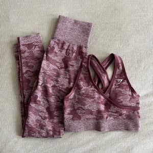 Gymshark OG Camo Seamless Set XS